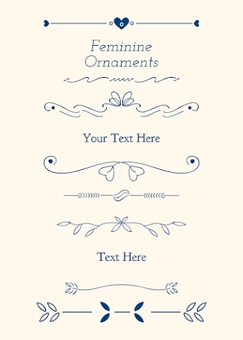 Ornamental divider set | Free stock vector - 846225