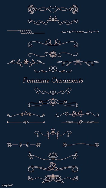Ornamental divider set | Free stock vector - 846235