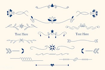 Ornamental divider set | Free stock vector - 846257