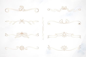 Ornamental divider set | Free stock vector - 846272