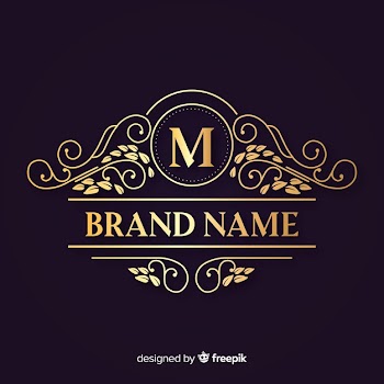 Ornamental elegant logo Free Vector