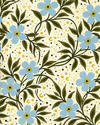 Ornamental Floral Textile Pattern
