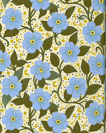 Ornamental Floral Textile Pattern