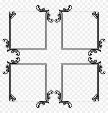 Ornamental Flourish Frame Extrapolated 3 - Diagram