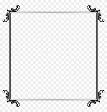 Ornamental Flourish Frame Extrapolated 5 - Decorative Ornamental Frame Png Flourish