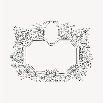 Ornamental frame  clipart, vintage | Free Vector - rawpixel
