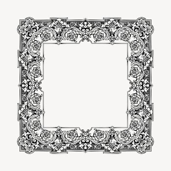 Ornamental frame clipart, vintage hand | Free Vector - rawpixel