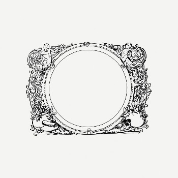 Ornamental frame collage element, vintage | Free PSD Illustration - rawpixel
