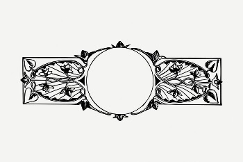 Ornamental frame collage element, vintage | Free PSD Illustration - rawpixel