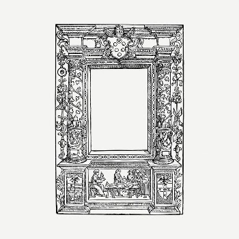 Ornamental frame drawing, vintage illustration | Free PSD - rawpixel