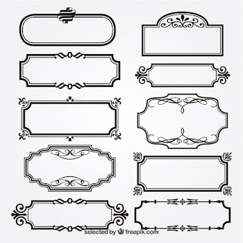 Ornamental frames Free Vector