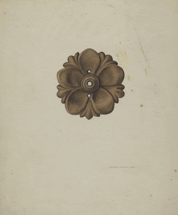 Ornamental Iron Rosette (ca. 1938) | Free Photo - rawpixel