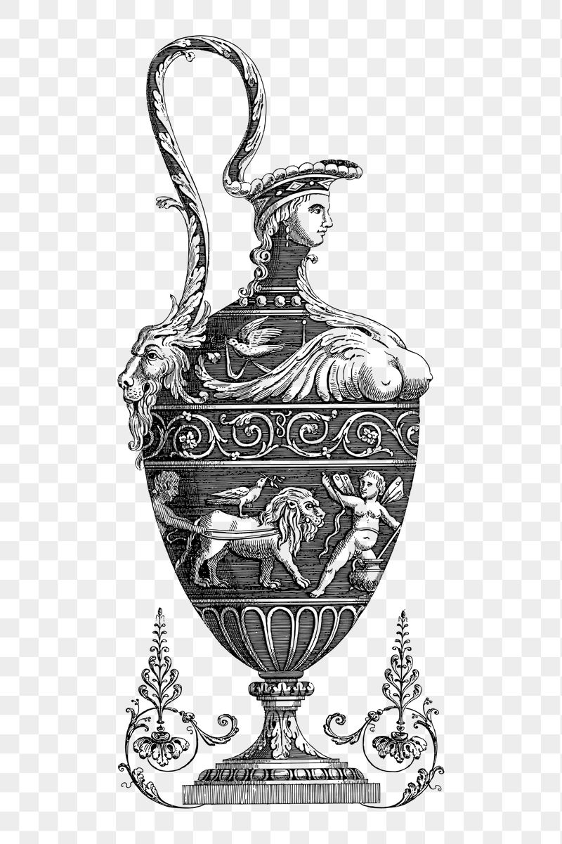 Ornamental jug png sticker illustration, | Free PNG - rawpixel