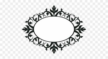 Ornamental Oval Frame Clipart - Vintage Floral Frame Oval Png
