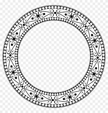 Ornamental Round Frame Large - Decorative Circle Frame Png