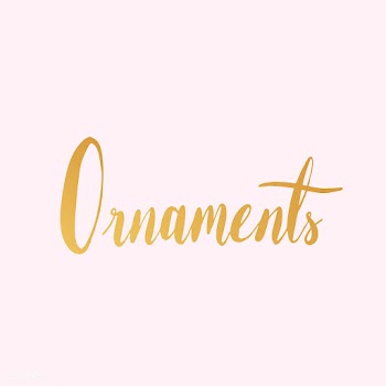Ornaments text typography style vector | Free stock vector - 517833