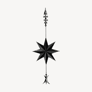 Ornate arrow collage element, vintage | Free PSD Illustration - rawpixel