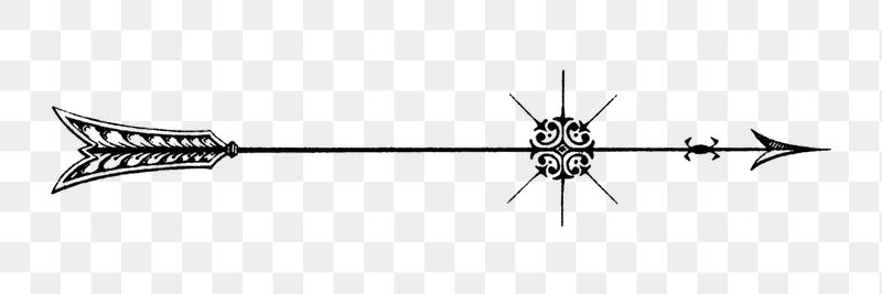 Ornate arrow png sticker, vintage | Free PNG - rawpixel