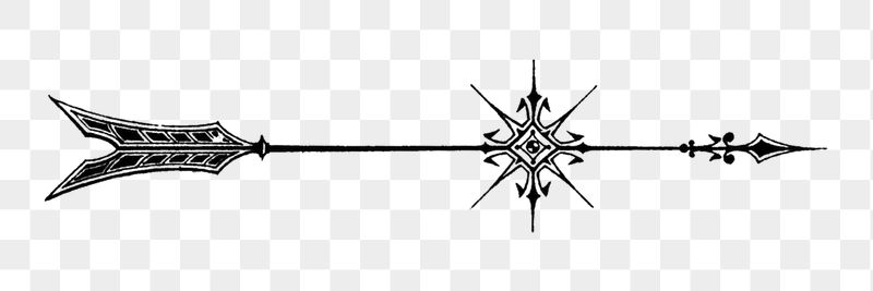 Ornate arrow png sticker, vintage | Free PNG - rawpixel