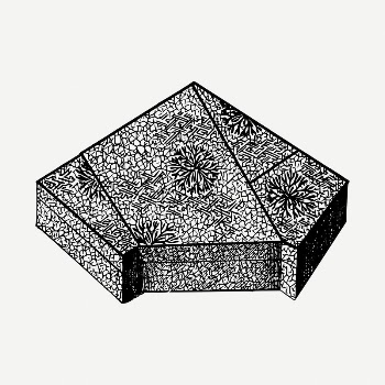 Ornate box clipart illustration psd. | Free PSD - rawpixel