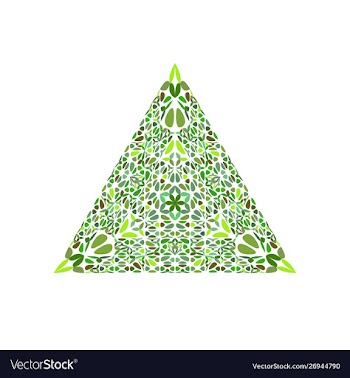 Ornate colorful abstract floral mosaic ornament vector image
