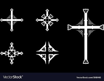 Ornate Crosses vector image