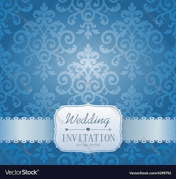  					Ornate damask background Invitation to the vector image														