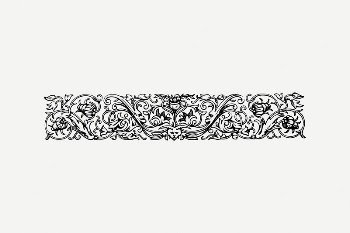 Ornate divider clipart, vintage illustration | Free PSD Illustration - rawpixel