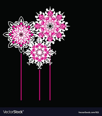Ornate flowers vector image