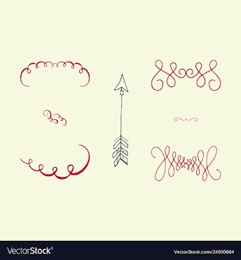 Ornate frame elements vintage and filigree vector image