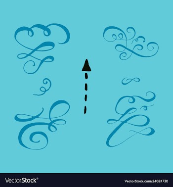 Ornate frame elements vintage and filigree vector image