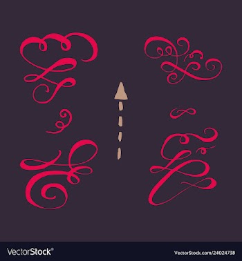 Ornate frame elements vintage and filigree vector image