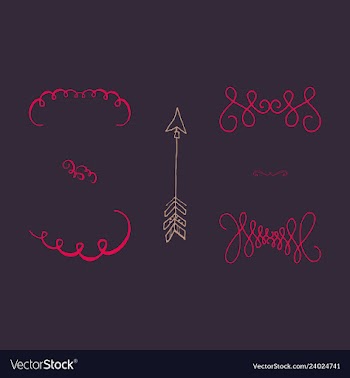 Ornate frame elements vintage and filigree vector image