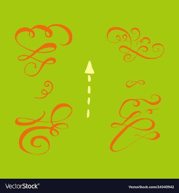 Ornate frame elements vintage and filigree vector image