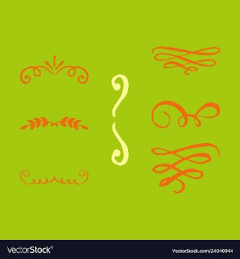 Ornate frame elements vintage and filigree vector image