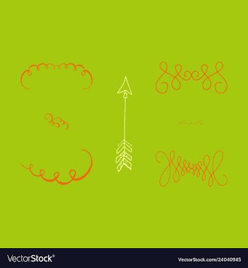 Ornate frame elements vintage and filigree vector image