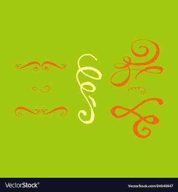 Ornate frame elements vintage and filigree vector image