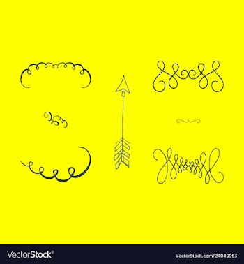 Ornate frame elements vintage and filigree vector image