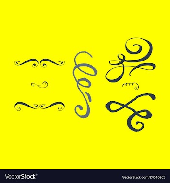 Ornate frame elements vintage and filigree vector image