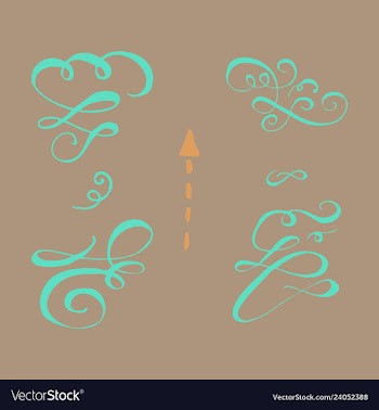 Ornate frame elements vintage and filigree vector image