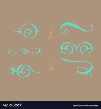 Ornate frame elements vintage and filigree vector image