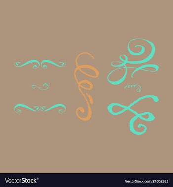 Ornate frame elements vintage and filigree vector image