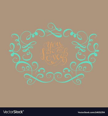 Ornate frame elements vintage and filigree vector image