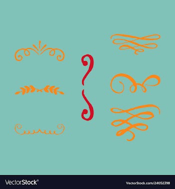 Ornate frame elements vintage and filigree vector image