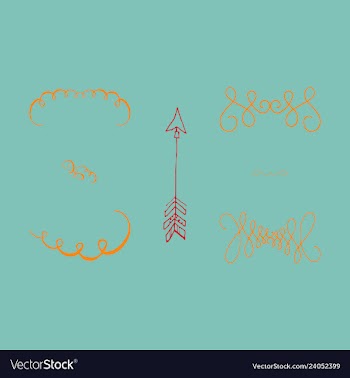Ornate frame elements vintage and filigree vector image