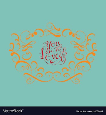 Ornate frame elements vintage and filigree vector image