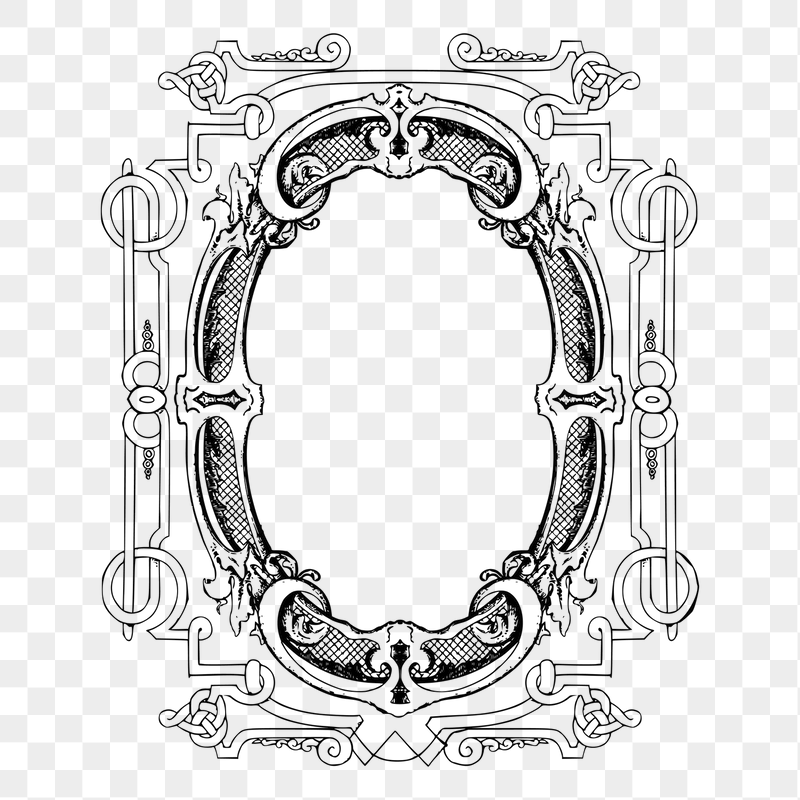 Ornate frame png sticker illustration, | Free PNG - rawpixel