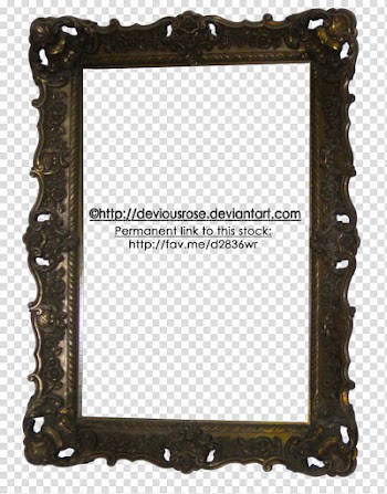 Ornate Frame , rectangular brown frame transparent background PNG clipart