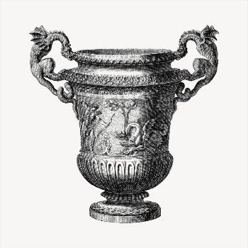 Ornate goblet  clipart, vintage | Free Vector - rawpixel