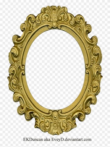 Ornate Gold Frame - Old Round Frame